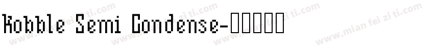 Kobble Semi Condense字体转换